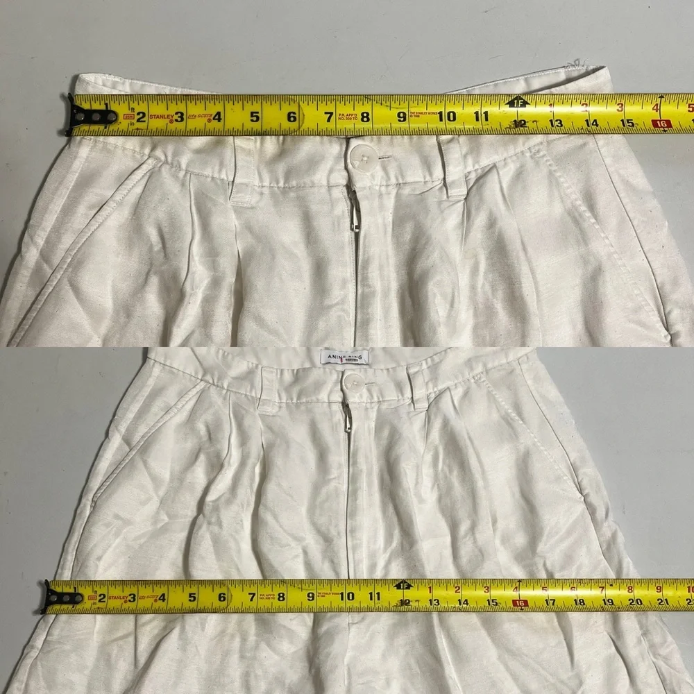 Anine Bing White Carrie Pants - Picture 8 of 9